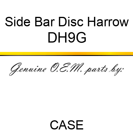 Side Bar Disc Harrow DH9G