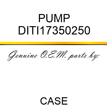 PUMP DITI17350250