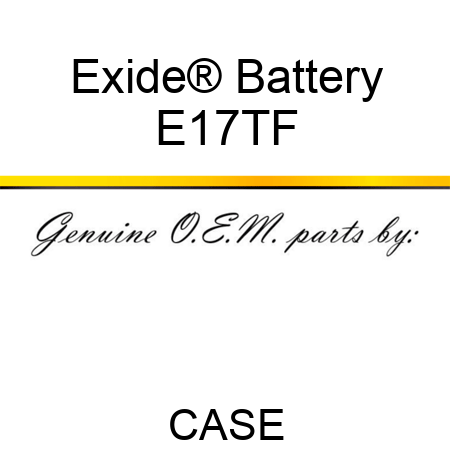Exide® Battery E17TF
