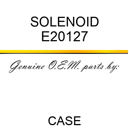 SOLENOID E20127