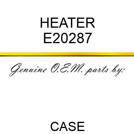 HEATER E20287