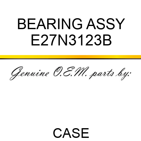 BEARING ASSY E27N3123B