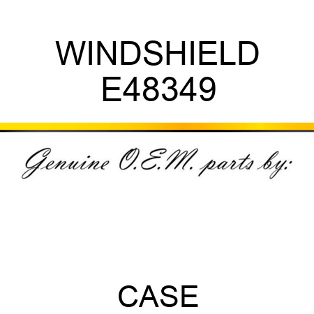 WINDSHIELD E48349