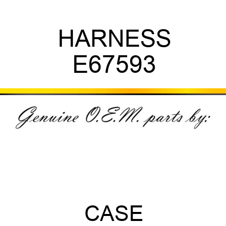 HARNESS E67593