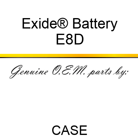 Exide® Battery E8D