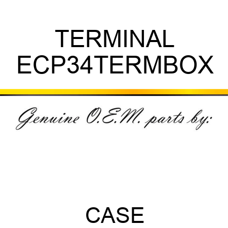 TERMINAL ECP34TERMBOX