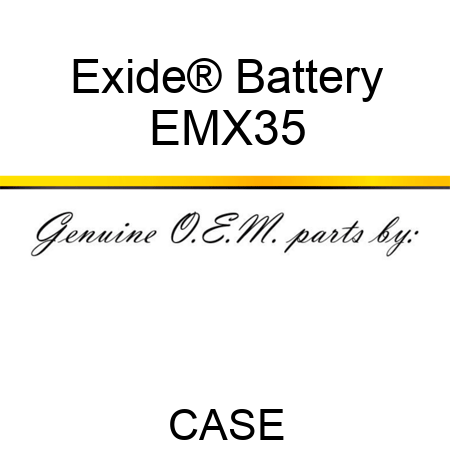 Exide® Battery EMX35