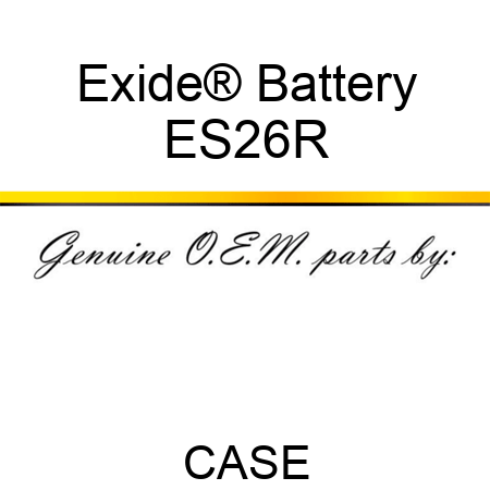 Exide® Battery ES26R