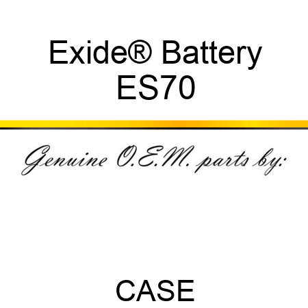 Exide® Battery ES70