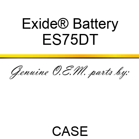 Exide® Battery ES75DT