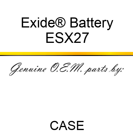 Exide® Battery ESX27