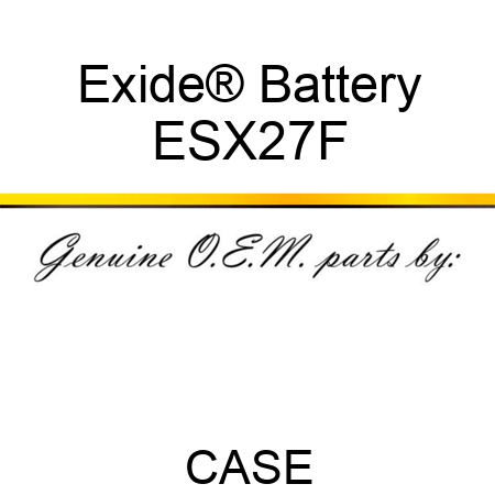 Exide® Battery ESX27F