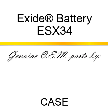 Exide® Battery ESX34