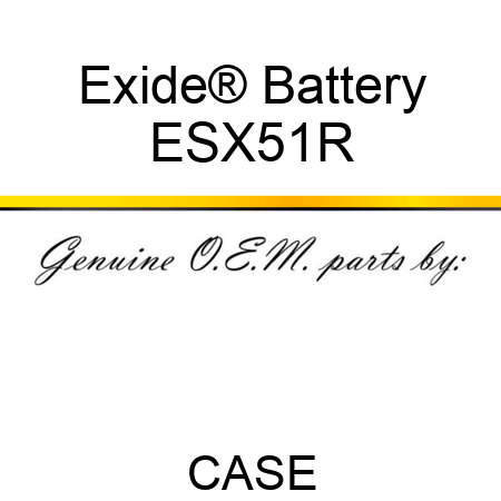 Exide® Battery ESX51R