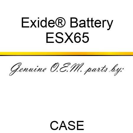 Exide® Battery ESX65