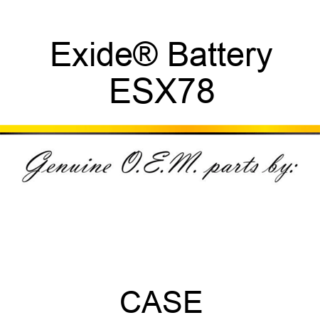 Exide® Battery ESX78