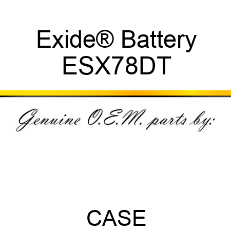 Exide® Battery ESX78DT
