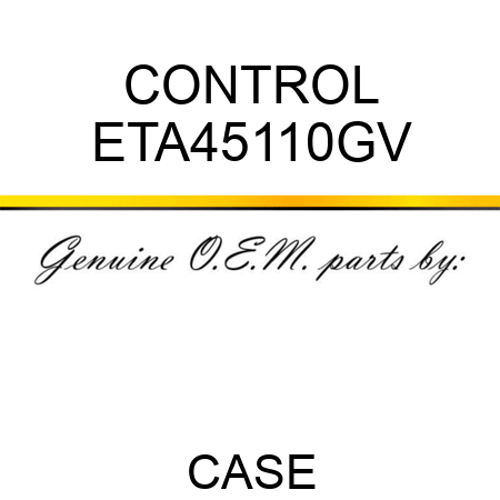 CONTROL ETA45110GV