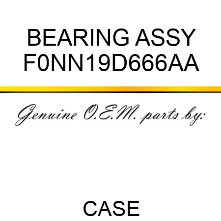 BEARING ASSY F0NN19D666AA
