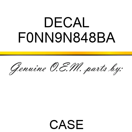 DECAL F0NN9N848BA