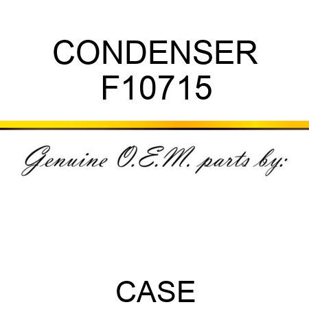 CONDENSER F10715
