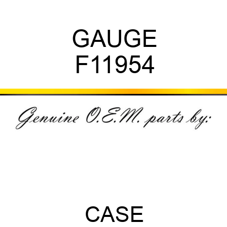GAUGE F11954