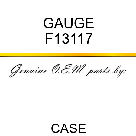 GAUGE F13117