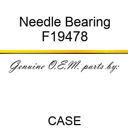 Needle Bearing F19478