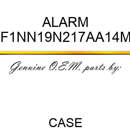 ALARM F1NN19N217AA14M