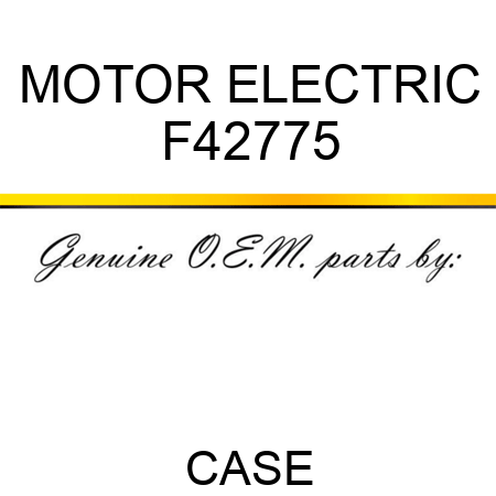 MOTOR, ELECTRIC F42775