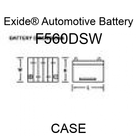 Exide® Automotive Battery F560DSW