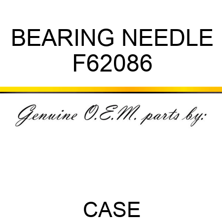 BEARING, NEEDLE F62086