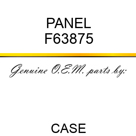 PANEL F63875