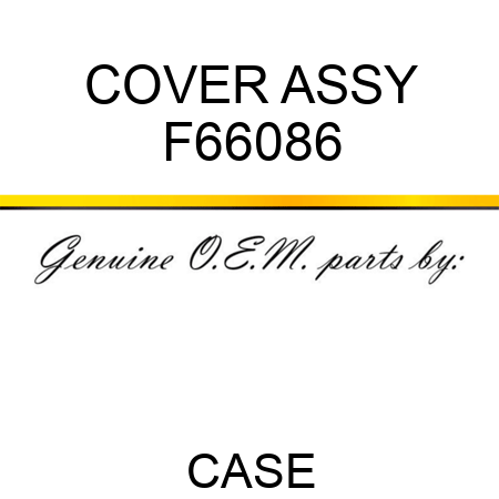 COVER ASSY F66086