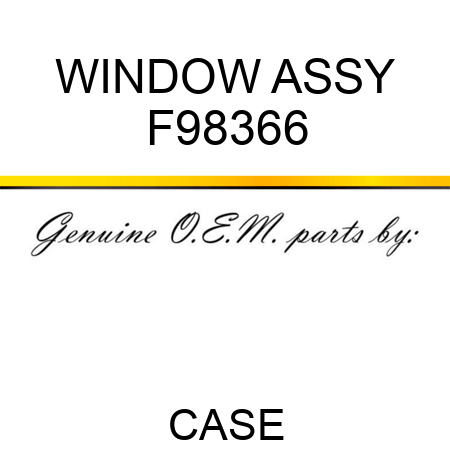 WINDOW ASSY F98366