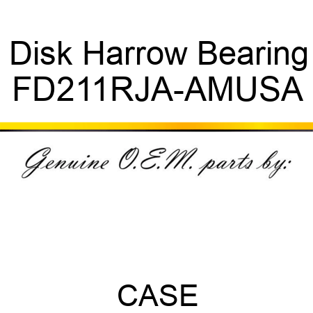 Disk Harrow Bearing FD211RJA-AMUSA