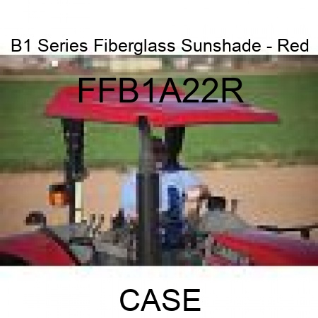 B1 Series Fiberglass Sunshade - Red FFB1A22R
