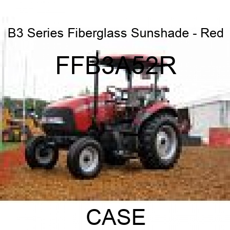B3 Series Fiberglass Sunshade - Red FFB3A52R