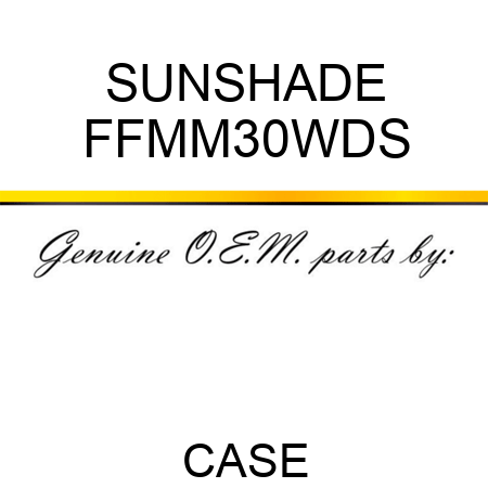 SUNSHADE FFMM30WDS