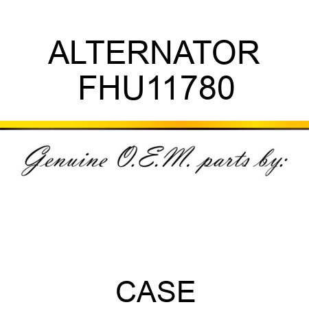 ALTERNATOR FHU11780