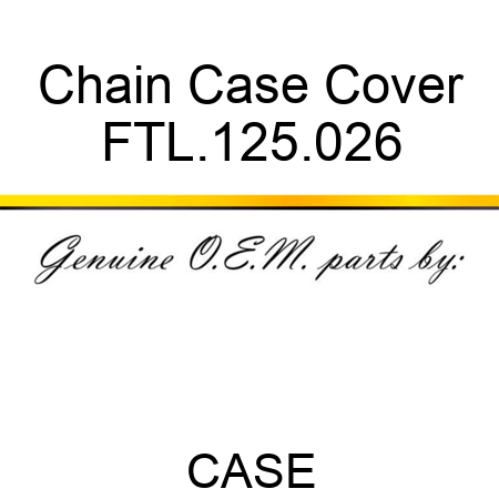 Chain Case Cover FTL.125.026