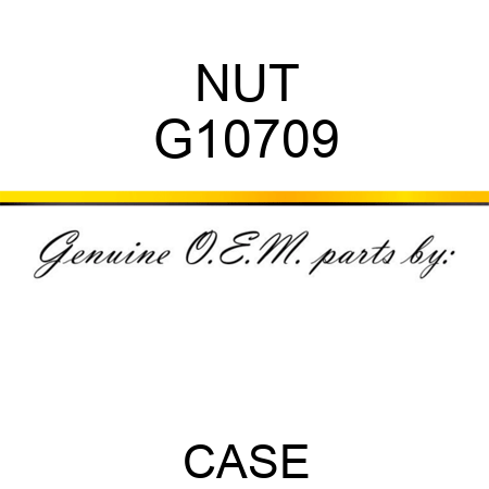 NUT G10709