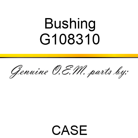 Bushing G108310