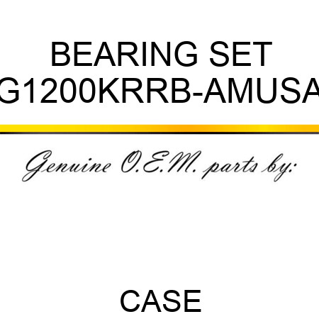 BEARING SET G1200KRRB-AMUSA