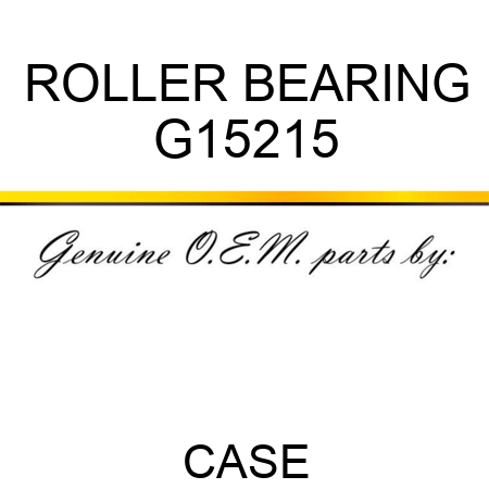 ROLLER BEARING G15215