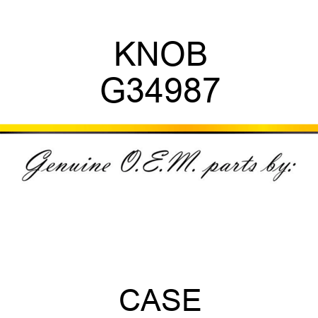KNOB G34987