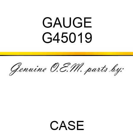 GAUGE G45019