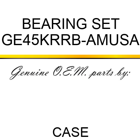 BEARING SET GE45KRRB-AMUSA