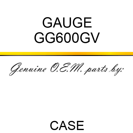 GAUGE GG600GV