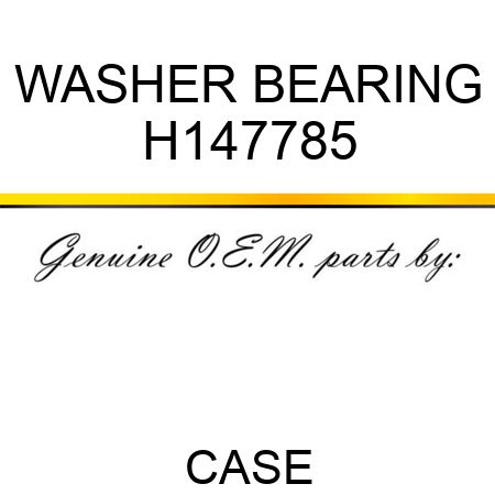 WASHER, BEARING H147785